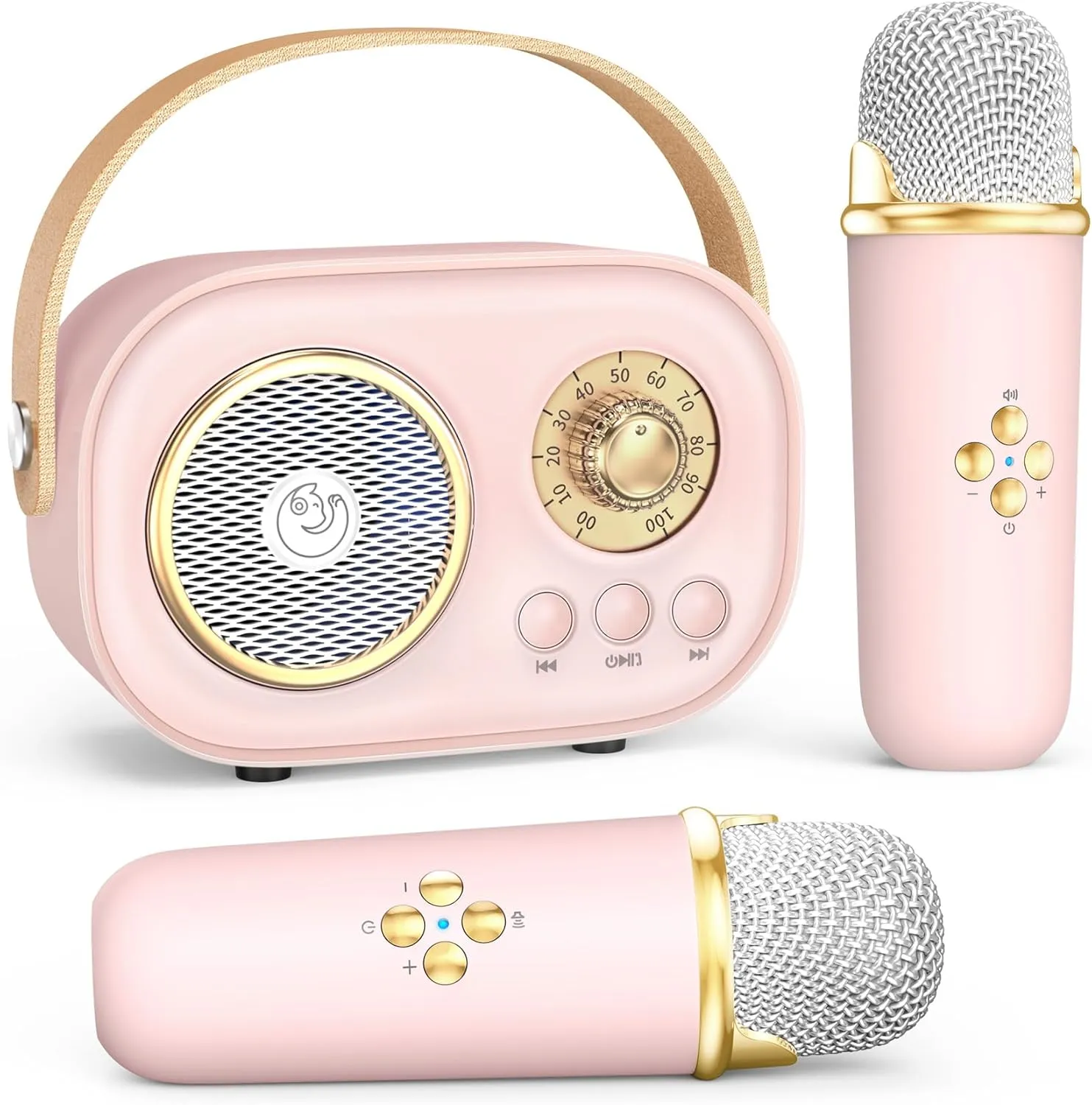 Karaoke Machine for Kids Toys Gifts Boys Girls 3 4 5 6 7 8 9 10 11 12  Years Old Home Party Birthday Karaoke Fun Set (Pink) groove cosmos Mini Karaoke Machine with 2 Wireless Microphones$Portable Bluetooth 