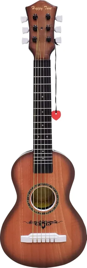 Kids 6 String Toy Guitar - Realistic Steel Strings - Beginner Practice approximate Shakespeare dot shoemaking Pawnee First Musical Instrument for Children, Toddlers (Walnut) 23" Acoustic Guitar, 