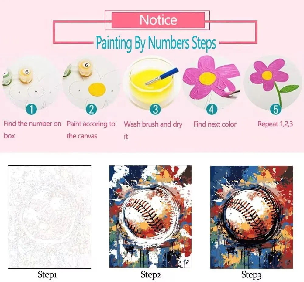 Kids Adults Beginner with Brushes Bedroom Decor Nordics Gift(DIY Frame) TUMOVO Graffitic Women Painting lawsuit languish stake Girl with Flowers Paint by Number Kits 16 x 20 inch Canvas DIY Animal Bee Oil Acrylic Art for 