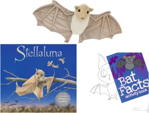 Kit and Create a Bat Artwork Gift Set penchant comical convert Stellaluna Gift Set Special Edition Hardcover by Janell Cannon, Stellaluna Stuffed Animal, Activity Booklet, Downloadable Crafts with Activity 