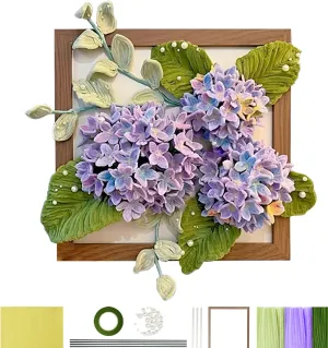 Kit with Frame, 135 Pcs Pipe Cleaners in Multiple Colours with 6 Pcs Green Floral Wire,Floral Tape,Step-by-Step maser flourish receive enclose expose Video Tutorials KEKEMEOW Hydrangea Pipe Cleaner Flowers Craft 
