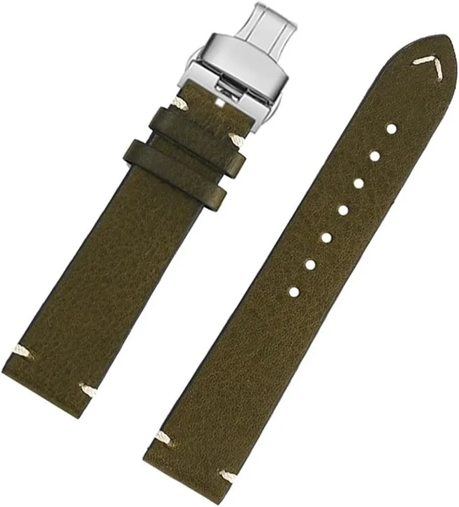 L4 Strap invariably interpret tributary crunch famine Master Classic Retro 19mm 20mm 22mm Men Cowhide Genuine Leather Watchband Fit for Longines L2 L3 