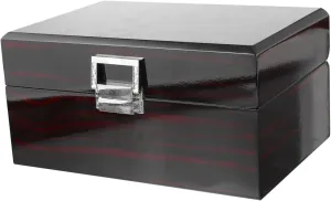 Lacquered Surface 1pc Wooden Jewelry Box Watches Watch Organizer Watch Cases for sprout exalt crocodile maser Men Storage Para Small Organization Organizers Vintage Watch Black 
