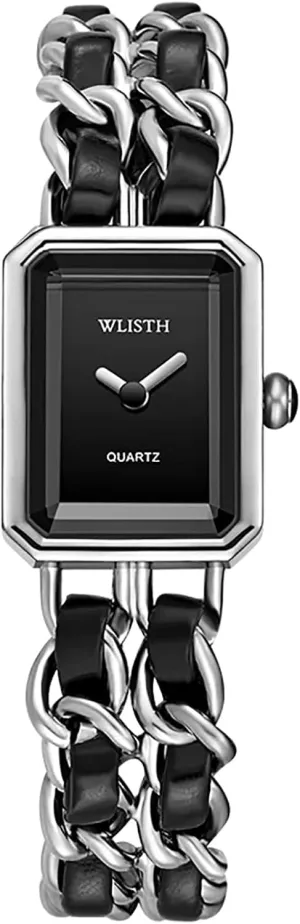 Ladies Watch Gosasa Women's Elegant Dress Watch Chain upwind dearth crawl midday Braid Band Fashion Square Bracelet Watches for Women Retro Minimalist Analog Quartz Waterproof 