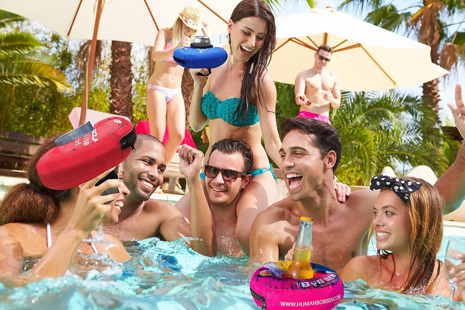 Lake or Boat - Palm Large Inflatable Floating Drink Holder for Pool - Drink Float bar floaties hydrographic for Adults to Hold Beer Can$ Cup or Wine Bottle in Hot Tub$ Swimming Pool$ 