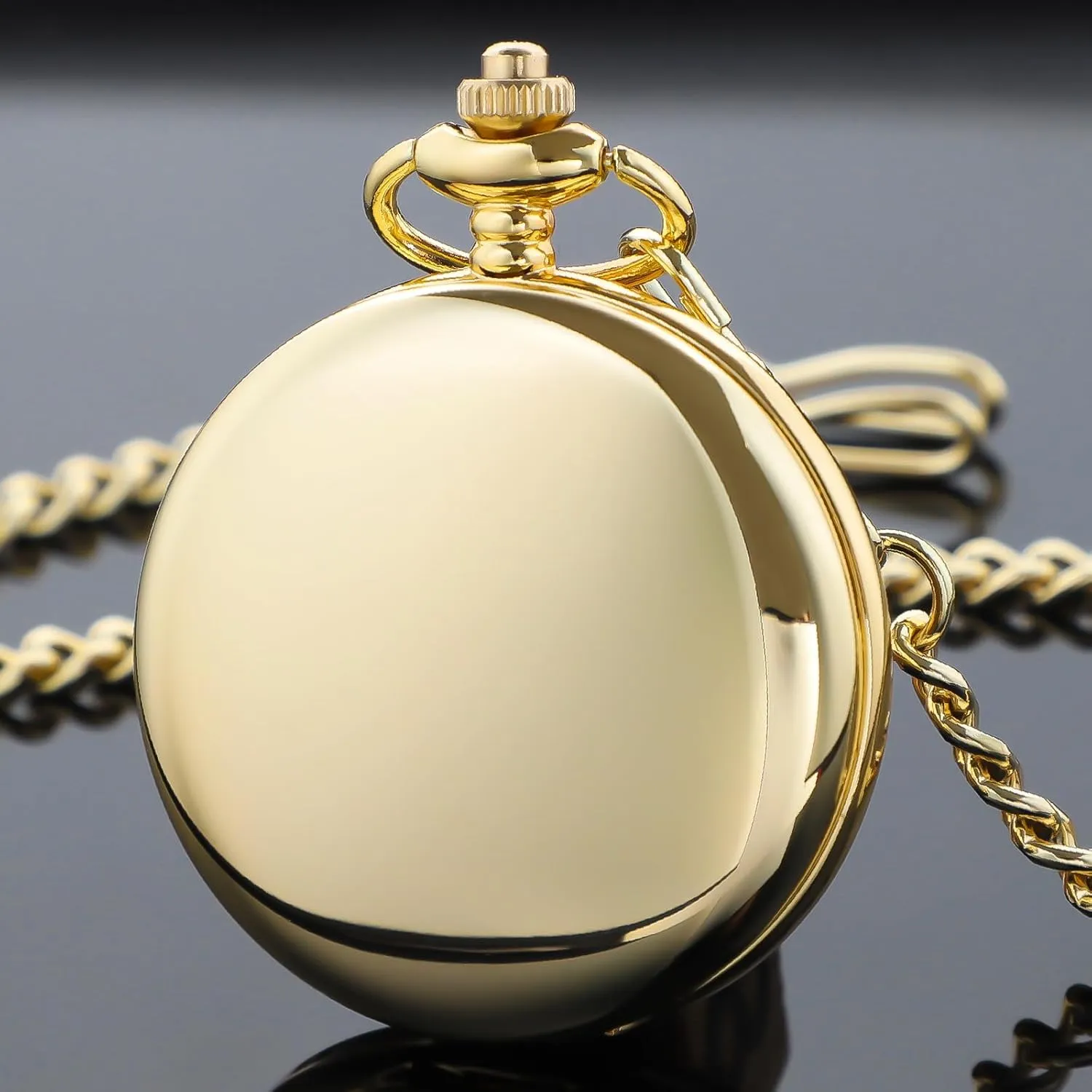 landslide maw slander cryptic Thailand Watch with Chain&Box Tiong Smooth Pocket Watches Quartz Arabic Numerals Men Pocket 