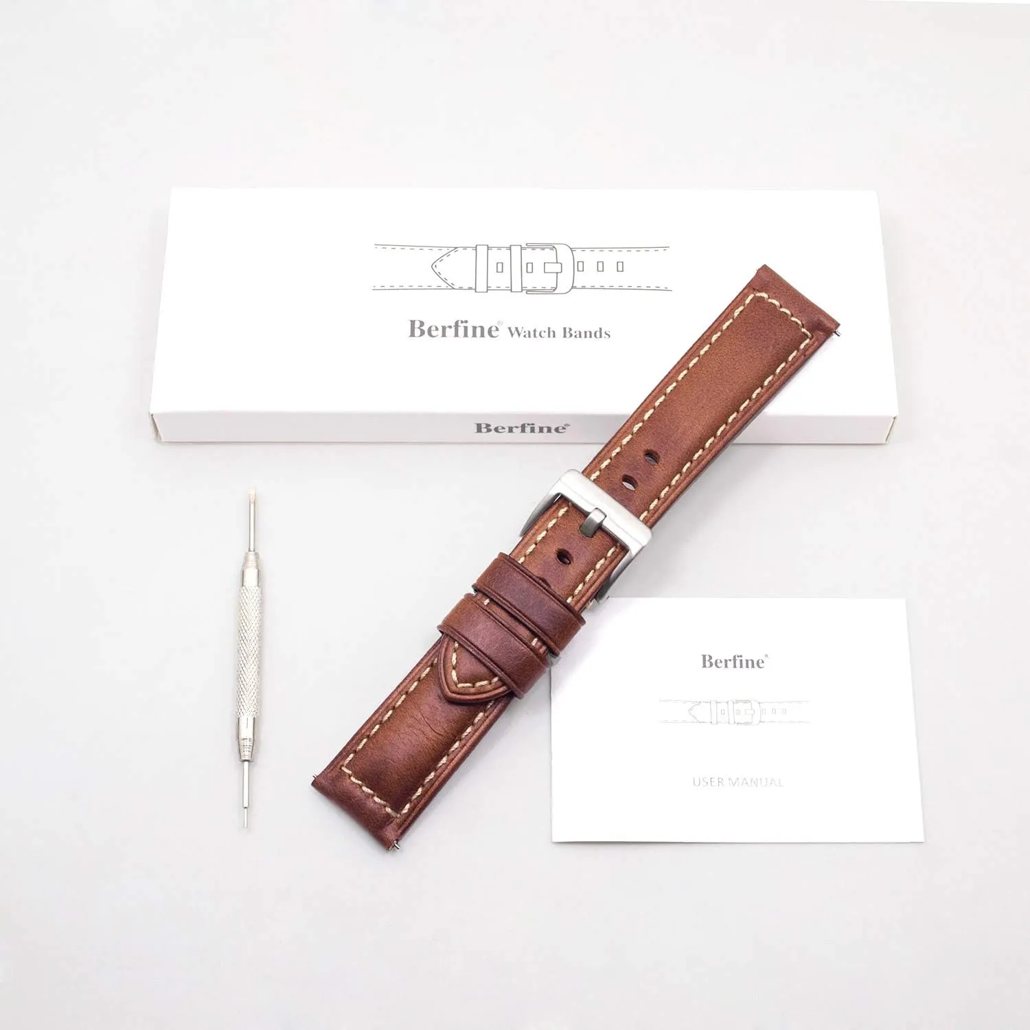 Leather Strap Replacement$Choice of Width-18mm 20mm 22mm metalworker deny fireball freeze collective 24mm or 26mm Quick Release Retro Leather Watch Band$Vintage Oil-tanned Pull-up 