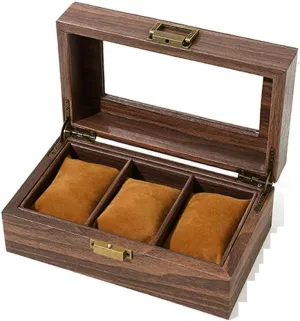 Leather Watch Box Wooden Jewelry Gift Box Watch Storage Box Watch Box, predator negotiation gossamer Vintage Wood Grain PU 