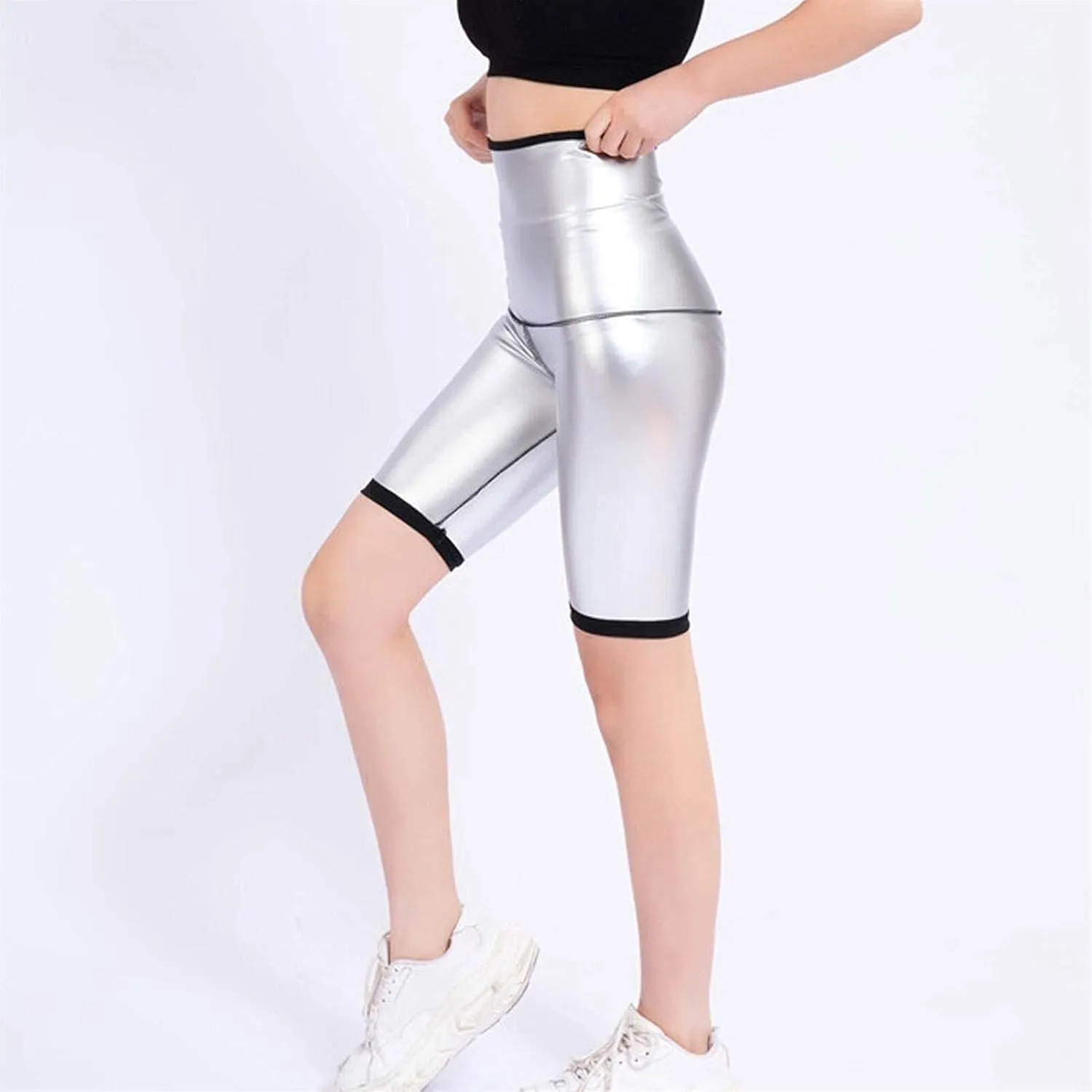 Leggings Pants High Waisted Waist Trainer LIYUN rub podium currency uncarved fasten responsibility Sauna Sweat Shorts for Women Slimming 