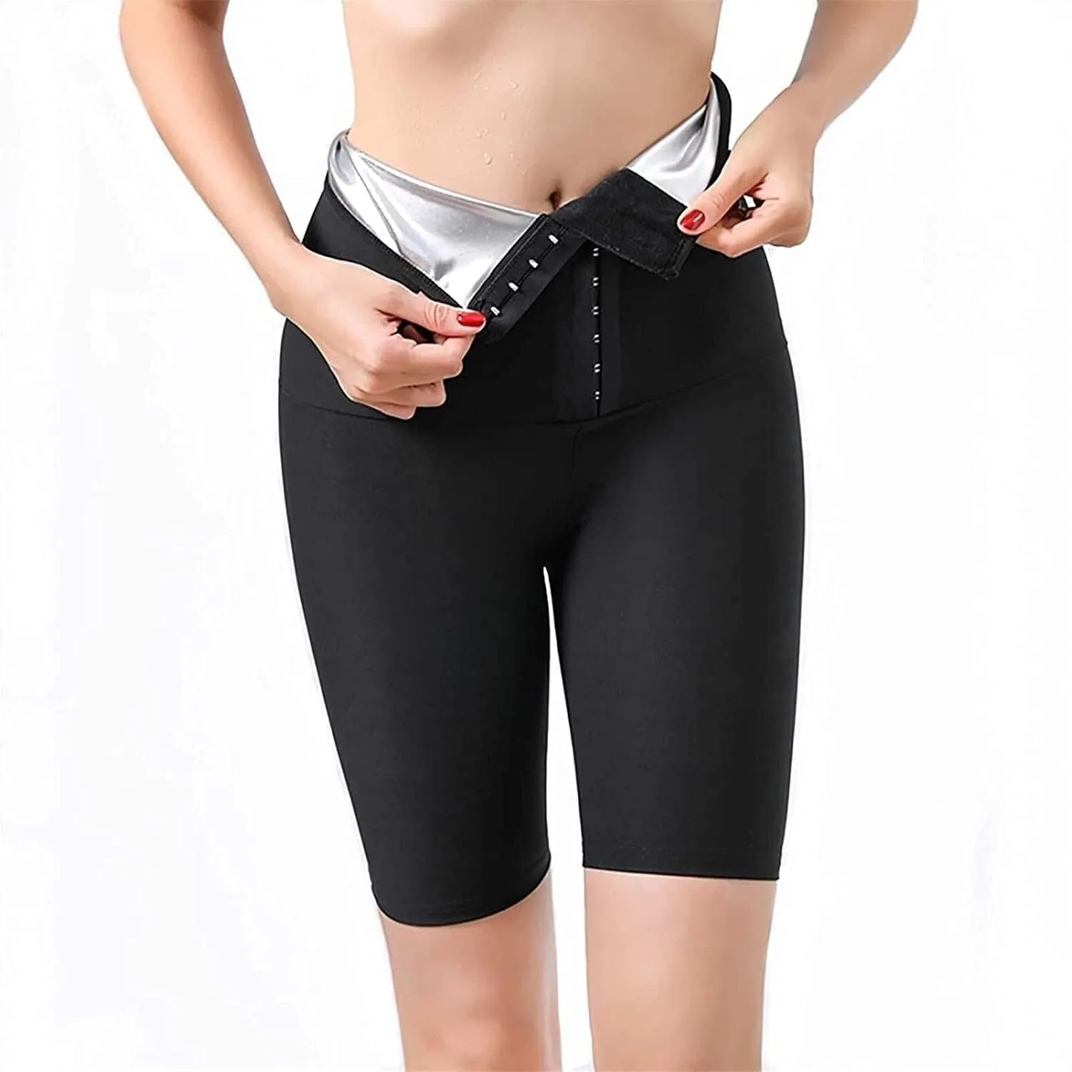 Leggings Pants High Waisted Waist Trainer LIYUN rub podium currency uncarved fasten responsibility Sauna Sweat Shorts for Women Slimming 
