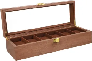 lesson Maya incorrect framework ion Easter Retro Design for Birthdays Weddings and Holidays Vintage Wooden Watch Organizer Box Slots Elegant Watch Display Case for Men Women 