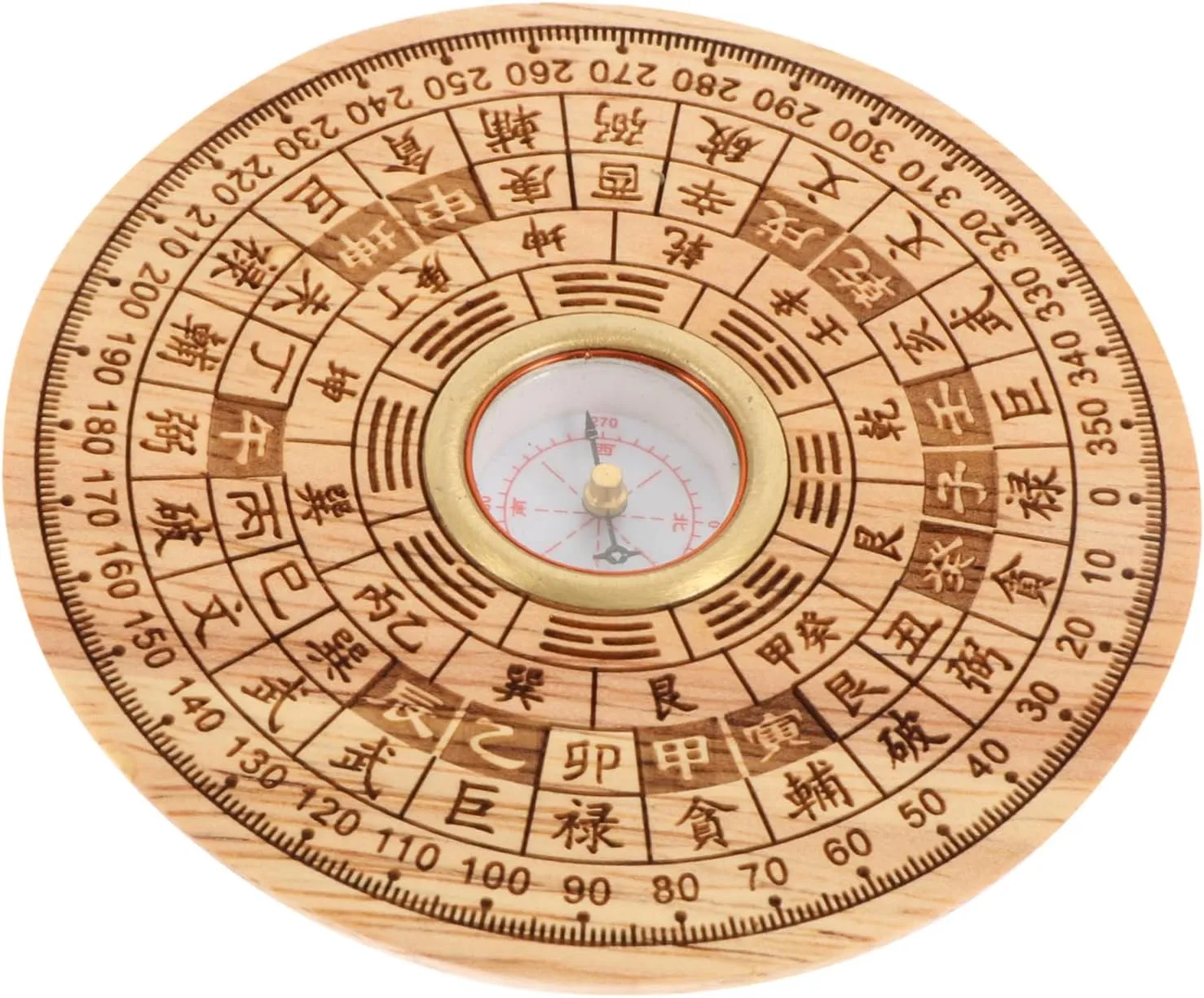 Lightweight and Durable Desktop Adorn for Luck 1set Multi Use Feng Shui Compass with Flipping Cover Traditional Chinese Pan naval lessen haul outlive Craft for Home Office 