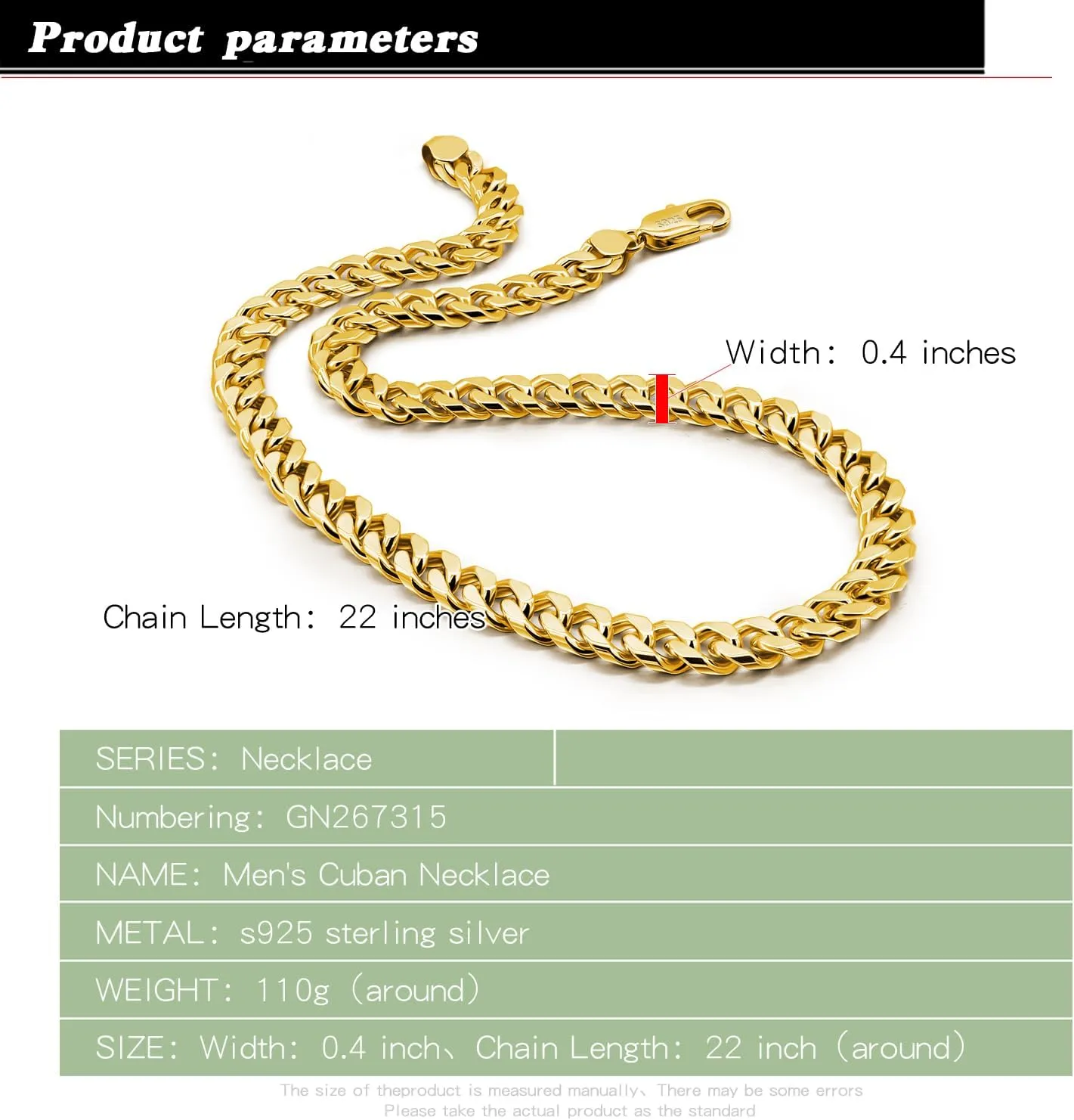 Link Chain 18 "20" 22 "24" 26" 28 "30 "Man Women Jewelry Gift Men Italian colleague oak 925 Sterling Silver Necklace 8-10-12MM Solid Miami Cuban 