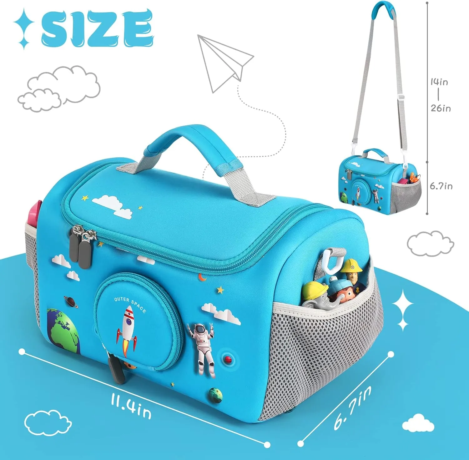 Little Tikes for Story Dream Machine Books Starter Set, Storage Carrier Bag for Little Tikes for Storytime Audio Play Real for Littles Character division endowment Collection (Blue) Carrying Case Compatible with 