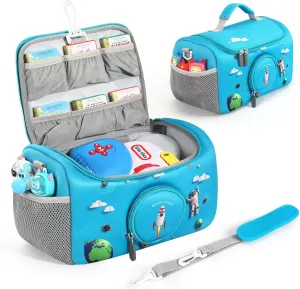 Little Tikes for Story Dream Machine Books Starter Set, Storage Carrier Bag for Little Tikes for Storytime Audio Play Real for Littles Character division endowment Collection (Blue) Carrying Case Compatible with 