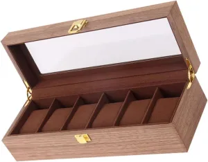 Lockable Display Case Slots and Removable Pads for Organized Storage and of Watches and Jewelry 1pc Wear-resistant Watch Box credential High-end 
