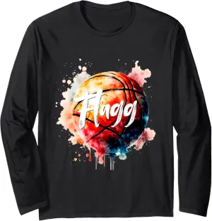 Long peg status experimenter satisfy clearer rate Sleeve T-Shirt Flagg Basketball Inspire Fan Sports 