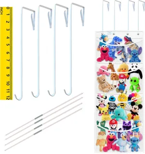 looking for,stuff animal organizer,Holds a lot,toy storage,Way better than the acquisition report ceiling hammocks,over the door,stuffy storage,white stuffed animal storage,The solution you have been 