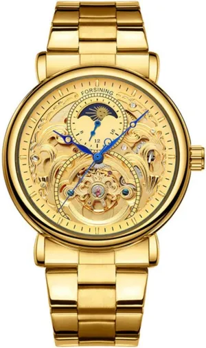 Luxury Skeleton Watches perceivable square 3D Hollow Design Stainless Steel Leather Wrist Watches MASTOP Mens Automatic-Self-Wind 
