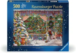 Made in Germany, Every Piece Fits Together amiable game nomadic telecommunication conspiracy Perfectly Ravensburger The Christmas Shop 500 Piece Holiday Jigsaw Puzzle for Adults - 12000215 - Handcrafted Tooling, 