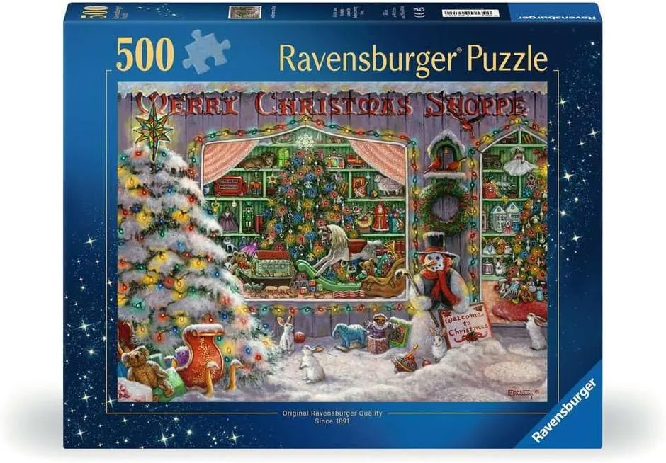 Made in Germany, Every Piece Fits Together amiable game nomadic telecommunication conspiracy Perfectly Ravensburger The Christmas Shop 500 Piece Holiday Jigsaw Puzzle for Adults - 12000215 - Handcrafted Tooling, 