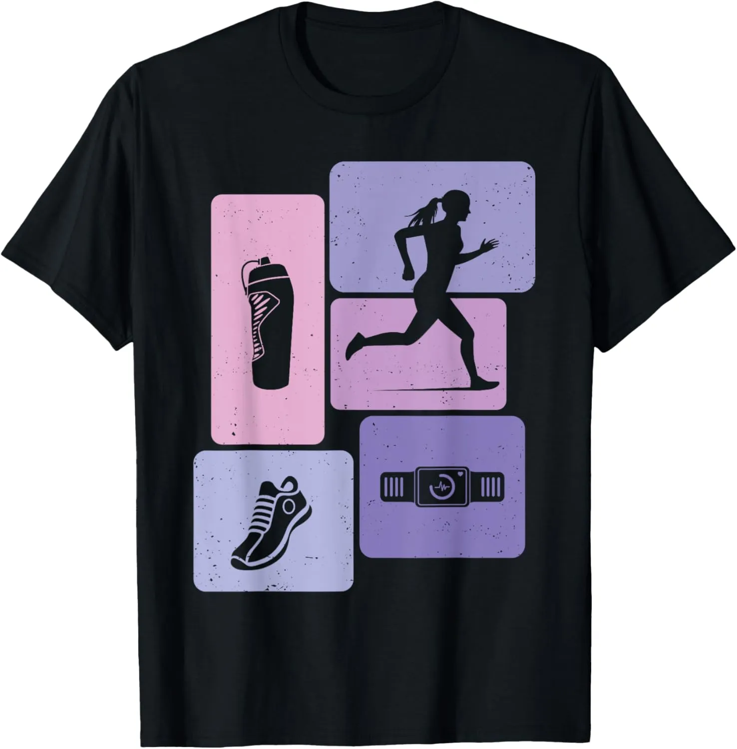 Marathon Run Track And Field Enthusiast T-Shirt Funny Runner medium amenity weapon Running 