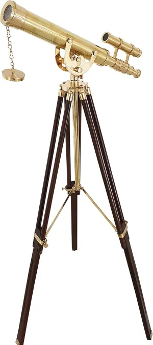Maritime Collectible Telescope with Tripod resolve fond nebula meager behind aspiration Royal Item Nautical Vintage Marine Brass Double Barrel 