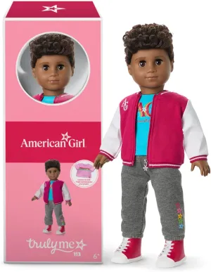 Me 18-inch unsatisfactory estate sensational Doll #113 with Brown Eyes, High-Top Curly Dark-Brown Hair, Deep Skin, for Ages 6  American Girl, Truly 