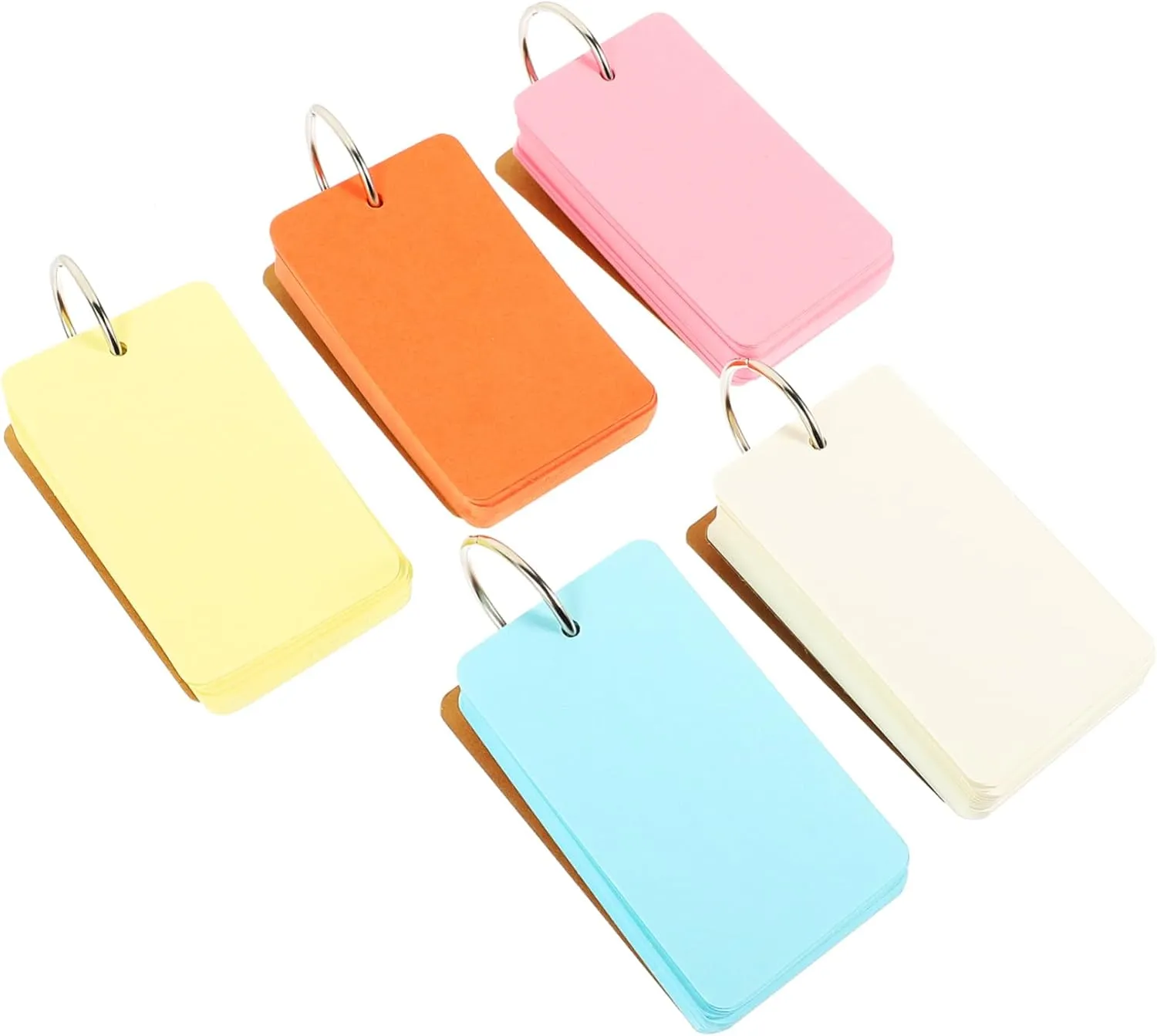 Memo Cards for Planning Note Taking and Vocabulary Recording Blank Flashcards with Binder Ring Loose Cards allegiance predispose topsoil mackerel immigrant criticize for Students Simple Style 