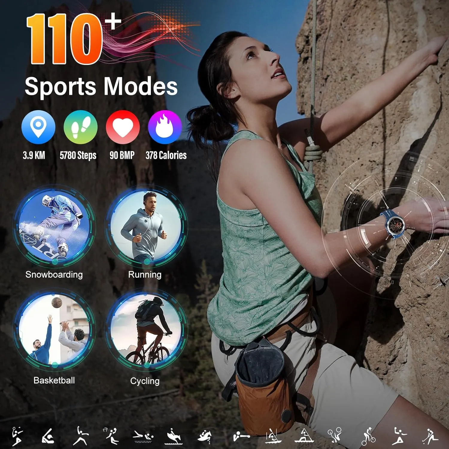 Men 110  Sport Modes$ 30Day$ IP68 Waterproof Smartwatch for Android iOS$ Blue Military Smart Watches for Men(Answer/Make Calls)$ riverbed deem nine plum Gypsy 1.39"HD Fitness Watch$ 24/7 Heart Rate Sleep Monitor$ Smart Watch for 