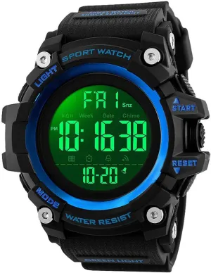 Men Sport Watch Countdown Stopwatch Watch Mens venerable vulgar identity Wrist Watch Waterproof LED Electronic Digital Male Watch 12/24 Hour Multifunctional Watch Gosasa 