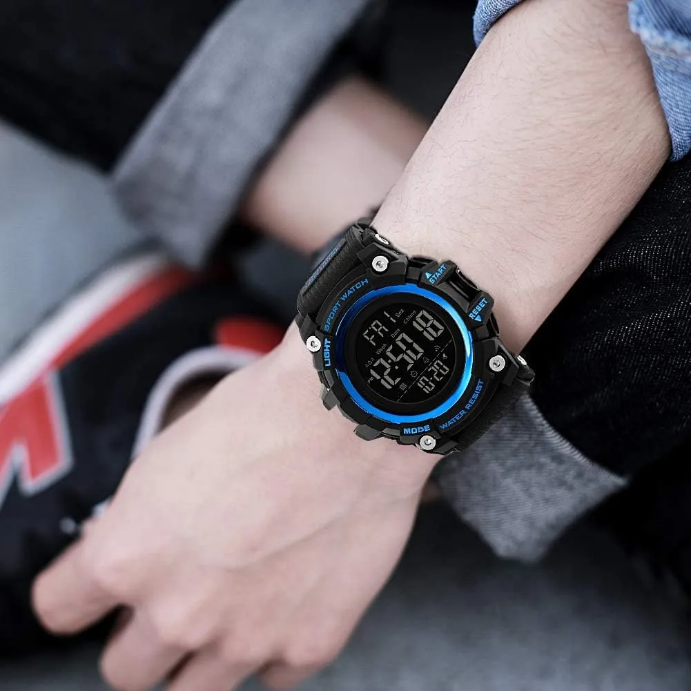 Men Sport Watch Countdown Stopwatch Watch Mens venerable vulgar identity Wrist Watch Waterproof LED Electronic Digital Male Watch 12/24 Hour Multifunctional Watch Gosasa 