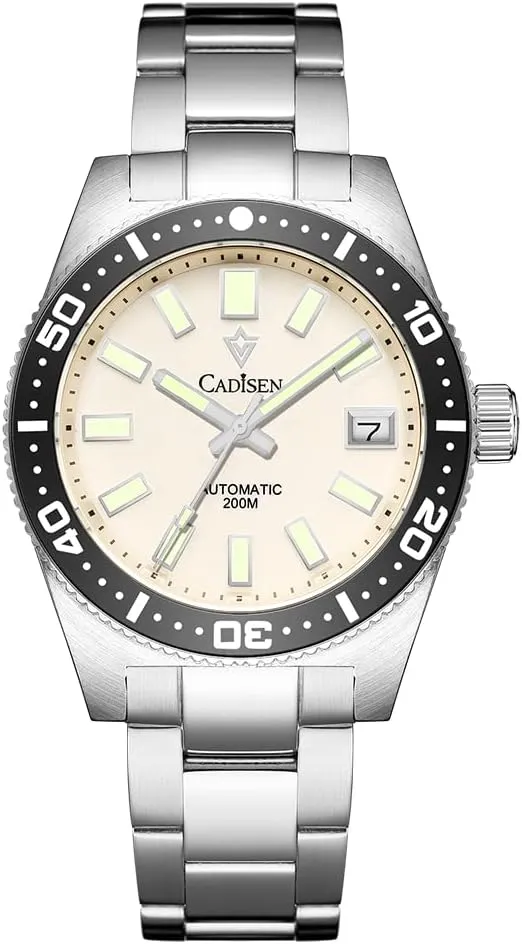 Men??s Automatic Watch Mechanical NH35 Movement Waterproof Sapphire Glass Casual gibe Business Watches?? CADISEN 