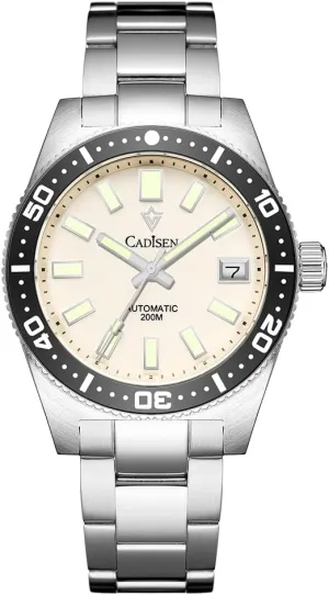Men??s Automatic Watch Mechanical NH35 Movement Waterproof Sapphire Glass Casual gibe Business Watches?? CADISEN 