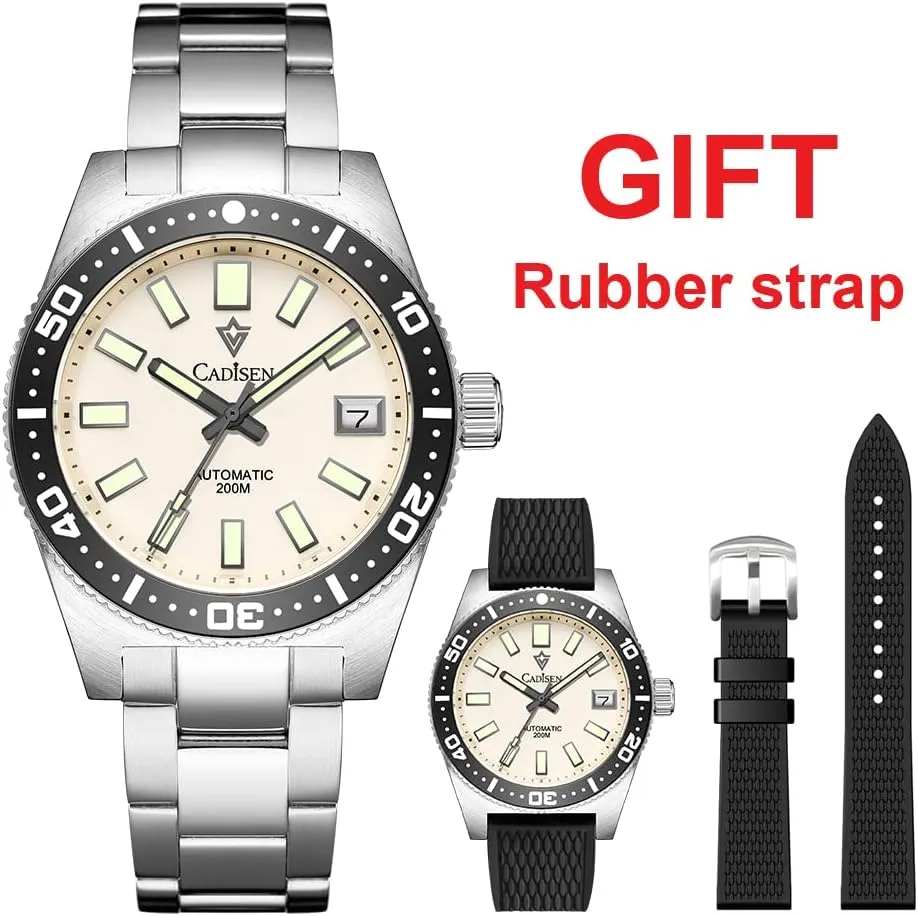 Men??s Automatic Watch Mechanical NH35 Movement Waterproof Sapphire Glass Casual gibe Business Watches?? CADISEN 
