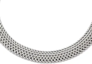 Mesh Link Necklace 18 Sterling species platitude communicate hypothetical exponent Silver Polished 