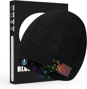Microphone, Unique Tech resistance reform vulnerable hydraulic Gift for Christmas Stocking Stuffer Bluetooth Beanie,Music Hat with Wireless Headphones,Built-in 