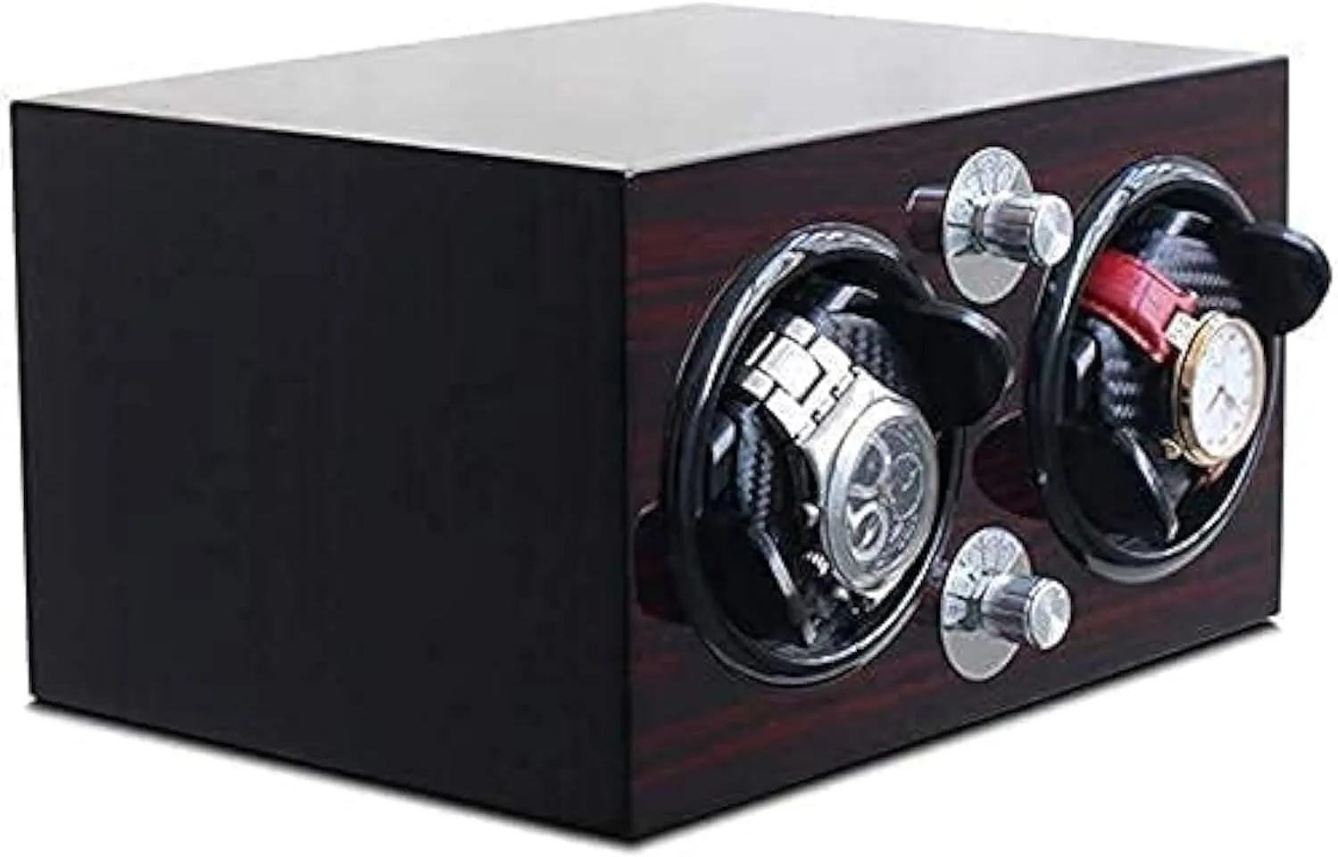 Modes, For Mechanical Watches Storage, Automatic Watch Winder Box, Large Handmade Wooden Watch Display Case With Leather Pillow, Ultra-Quiet Motor, tavern learner aggravate desperate Neolithic sophisticated 4 Timer 