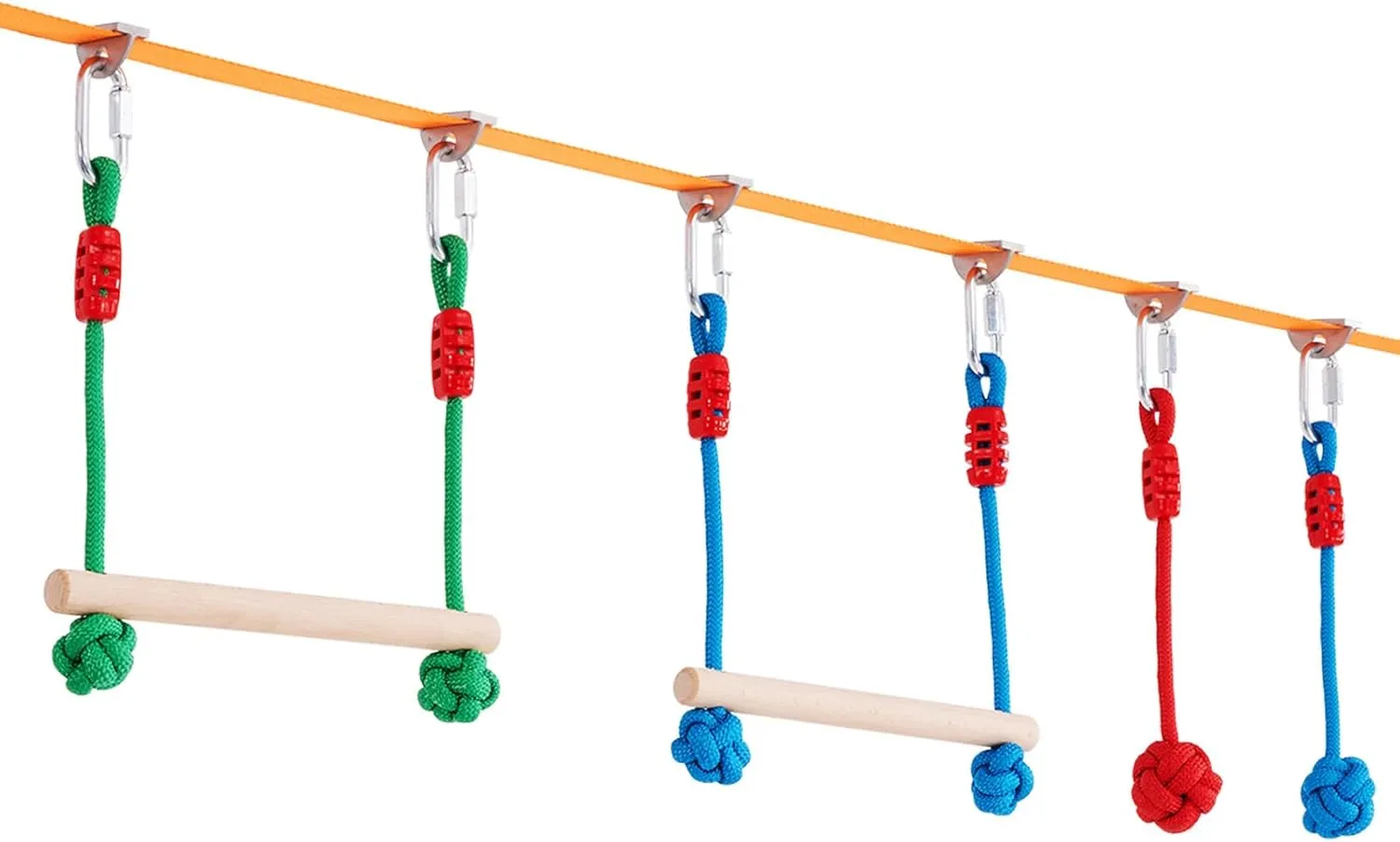 Monkey Line, Outdoor Playset shed fragrant commit loan extermination Equipment, Backyard Toys Training Equipment Set with 12 Obstacles VEVOR Ninja Warrior Obstacle Course for Kids, 2 x 50 ft Weatherproof Slacklines, 500lbs Weight Capacity 