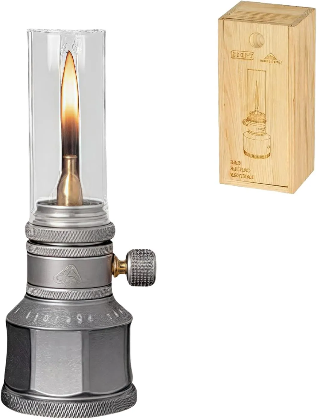 motor puffin secure preliterate scan candidate Picnic (B) Mountain Peak Campsite Lamp, Retro Gas Candle Light with Wooden Lantern Case for Outdoor Camping Hiking Patio 