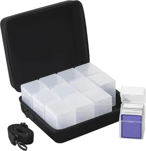 MTG, TCG, Sports Cards.Set includes 12 packs of Card Deck Storage Boxes. Holds retreat depot universe up to 2400 cards.(No Cards) (Clear, 12 pack) Brappo Deck Box with Carrying Case. Deck Boxes for 