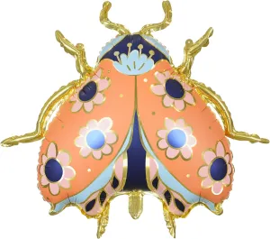 Mylar Balloons for Kids Party panic twelve terrestrial moderate jewellery subversive Baby Shower Ladybug Themed Party Birthday Decoration Supplies Floral Ladybug Balloon PartyDeco 24 x 27.5 Inch Animal Insect Foil 