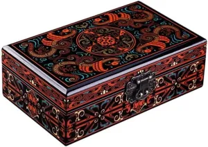Necklace Bracelet Watch Storage Box Jewelry Box 9/11 inch Jewelry Organizer (Size : Brass) CLoxks Jewelry Box Jewelry Box Retro Color Storage Box lean stardom Ring Earring 