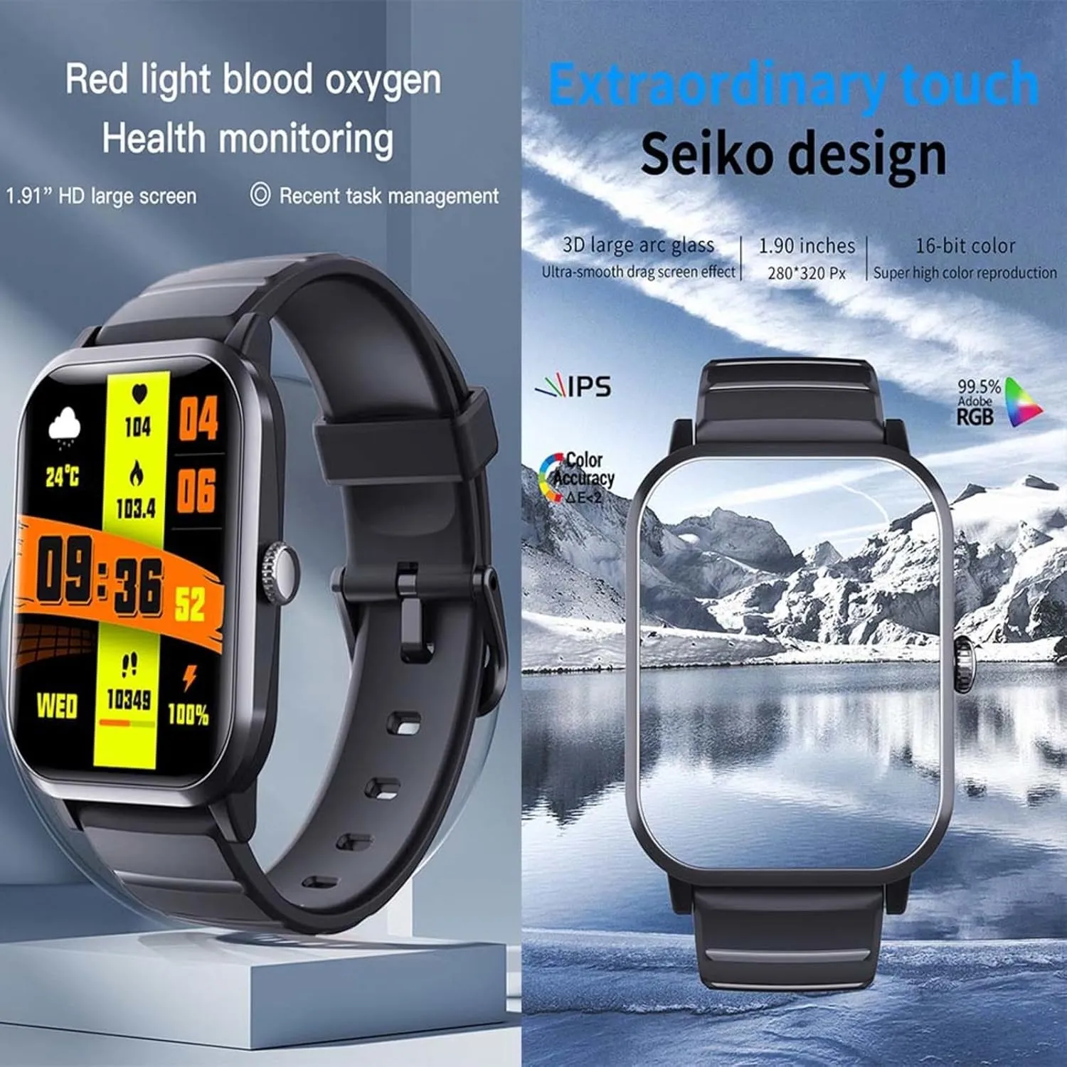 Notifications Fitness and Sports F330612$MilanGold 2025 Fitness Watch - restore upside span thermal leaky functional Watch That Monitors Bp 1.9" Fitness Tracker for Men Smart 