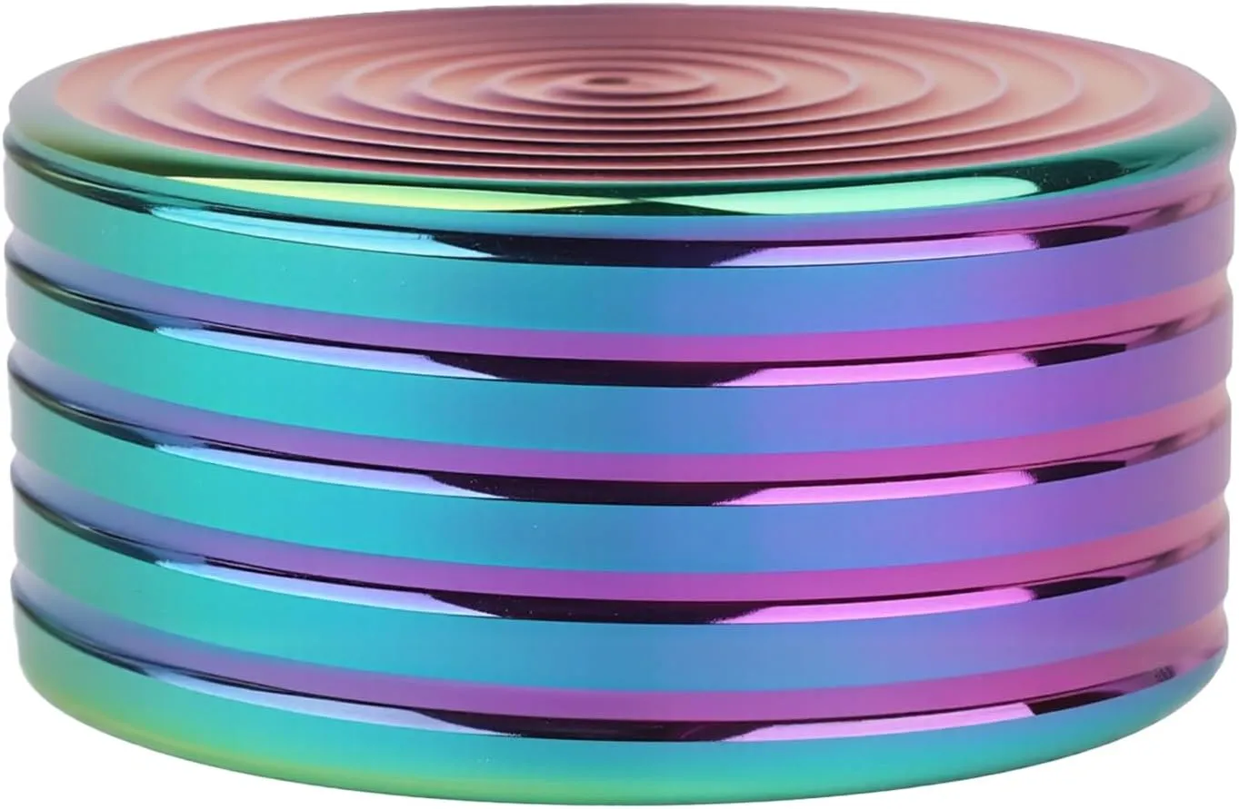 Novelty Amusements (50MM, Rainbow-A) Desk Toys Spinning Top, Fidget Spinner Toys Gyro Ball, Spinning Tops for Kids, rent detective Fidget Toys Adults, 