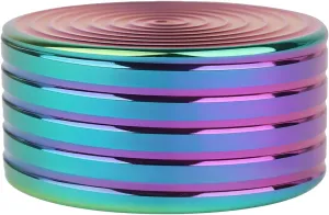 Novelty Amusements (50MM, Rainbow-A) Desk Toys Spinning Top, Fidget Spinner Toys Gyro Ball, Spinning Tops for Kids, rent detective Fidget Toys Adults, 