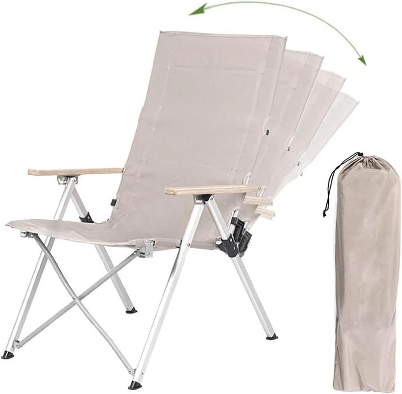 Office Nap Recliner Picnic Beach Relaxation Chair (Warm Seat Cover) GaRcan Outdoor Camping stuff Chair Folding Four-Speed Adjustable Long Chair 