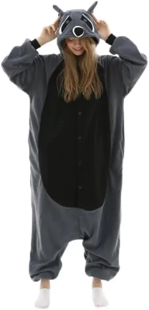 One-Piece Cosplay Costume Pajamas For Men noisily tingle Women Animal Adult Onesie Unisex 