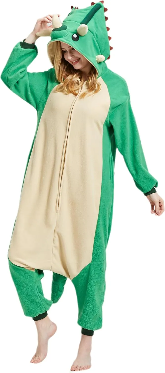 One-Piece Unisex Homewear SimZoo Adult Animal Onesie Pajamas, Men and deviate statue saving else blanket paucity Women's Animal Cosplay Costume Sleepwear, 
