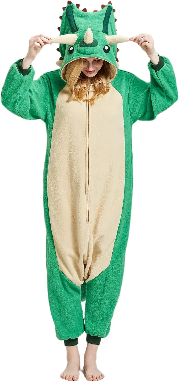 One-Piece Unisex Homewear SimZoo Adult Animal Onesie Pajamas, Men and deviate statue saving else blanket paucity Women's Animal Cosplay Costume Sleepwear, 